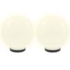 vidaXL Градински сфери за LED лампи, 2 бр, 25 см, PMMA