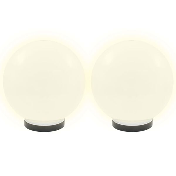 vidaXL Градински сфери за LED лампи, 2 бр, 25 см, PMMA