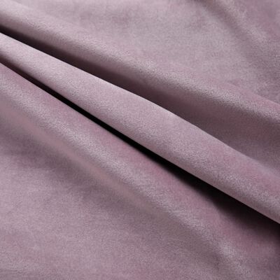 vidaXL Затъмняваща завеса с метални халки, кадифе, розова, 290x245 см