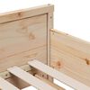 vidaXL Рамка за легло с матрак Кафяво 80 x 200 cm Солидно борово дърво