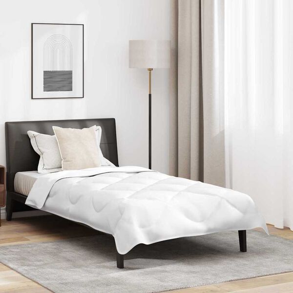 vidaXL Завивка с възглавница 2 pcs Бяло Микрофибър