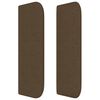 vidaXL Горна табла за легло, тъмнокафява, 93 x 16 x 78/88 см, плат
