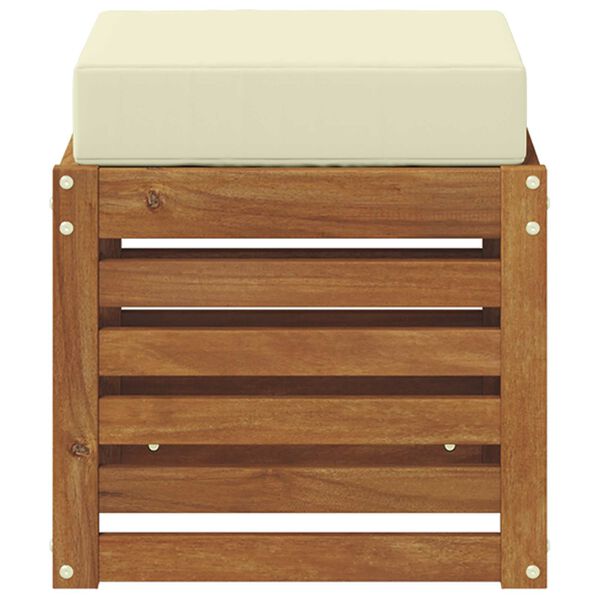 vidaXL Навесна пейка Солидно акациево дърво Естествен