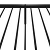vidaXL Метална рамка за легло с горна и долна табла, черна, 80x200 см