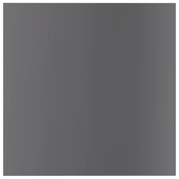 vidaXL Рафтове, 8 бр, сив гланц, 40x40x1,5 см, инженерно дърво