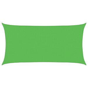 vidaXL Платно-сенник 160 г/м&sup2; правоъгълно светлозелено 2х3,5 м HDPE