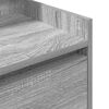 vidaXL Нощни шкафчета с 2 чекмеджета 2 бр., сив сонома 38x34x80 см