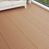 vidaXL Плочка за decking 6 pcs Кафяво 60 x 30 cm WPC
