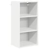 vidaXL Висящ шкаф Бяло 40 x 29,5 x 80 см Инженерна дървесина