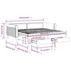 vidaXL Канапе с изтеглящо легло и чекмеджета, 100x200 см, кадифе