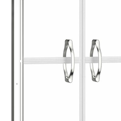 vidaXL Врата за душ, прозрачно ESG стъкло, 86x190 см