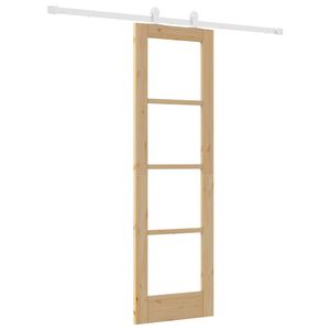 vidaXL Преплъзваща се врата ORKDAL 61 x 198,5 см Натурално