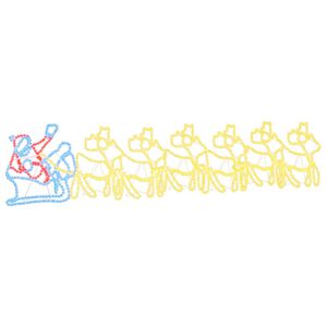 vidaXL Коледна Декорация Многоцветен 69 x 79 см ПВЦ