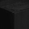 vidaXL Сайдборд, черен, 90x33x75 см, инженерно дърво