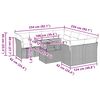 vidaXL Градински комплект диван с възглавници 9 части бежов полиратан