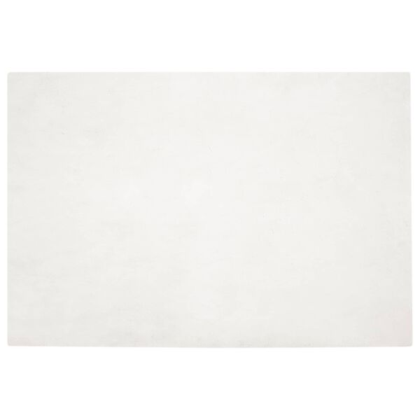 vidaXL Килим с изкуствена заешка козина Olite Крем 140 x 200 cm