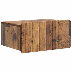 vidaXL Спален шкаф с монтаж на стена Старо дърво 49 x 34,5 x 24 см