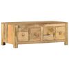 vidaXL Маса за кафе с 4 чекмеджета, 90x50x35 cм, мангово дърво масив