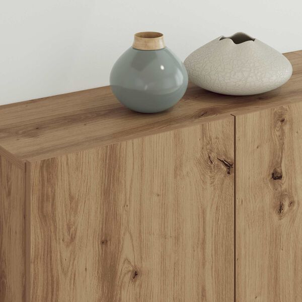 vidaXL Телевизионен стенен шкаф 5 pcs Дъб Инженерно дърво