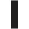 vidaXL Гардероб, черен, 50x50x200 см, инженерно дърво