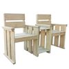 vidaXL 2-местна градинска пейка, 150 см, импрегниран бор