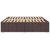 vidaXL Рамка за легло без матрак, тъмнокафява, 180x200 см, плат