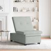 vidaXL Диван легло Светлосиво 194 x 67 x 82 см Кадифе