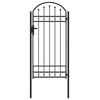 vidaXL Врата за ограда ASSEN 100 x 195 cm Прахово боядисана стомана