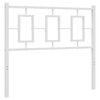 vidaXL Метална резервна табла за легло, бяла, 100 см