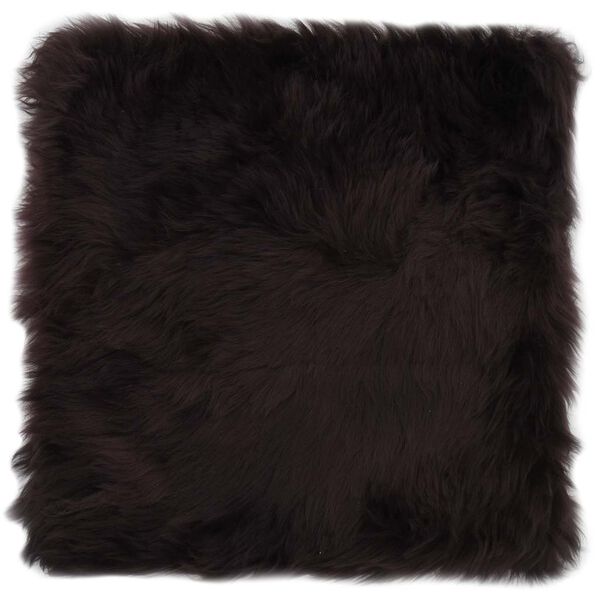 vidaXL Подложки за столове 2 бр кафяви 40x40 см естествена овча кожа