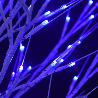 vidaXL Коледно дърво 180 LED 1,8 м синьо върба закрито/открито