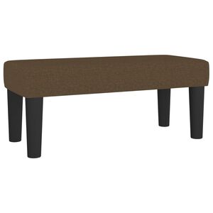 vidaXL Пейка, тъмнокафява, 70x30x30 см, плат
