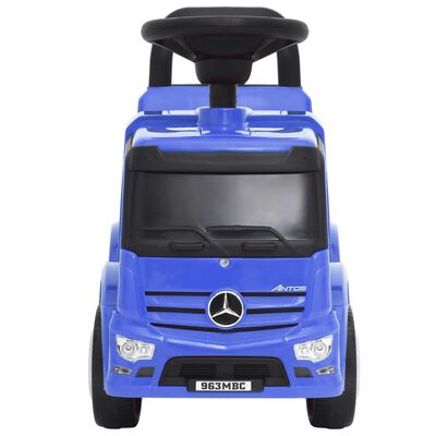 vidaXL Количка за бутане Mercedes Benz камион синя