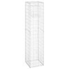 vidaXL Габионна кошница стълб, 2 бр, 40x40x180 cм, желязо