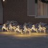 vidaXL LED елени с 180 LED светодиода 6 pcs Многоцветен PET