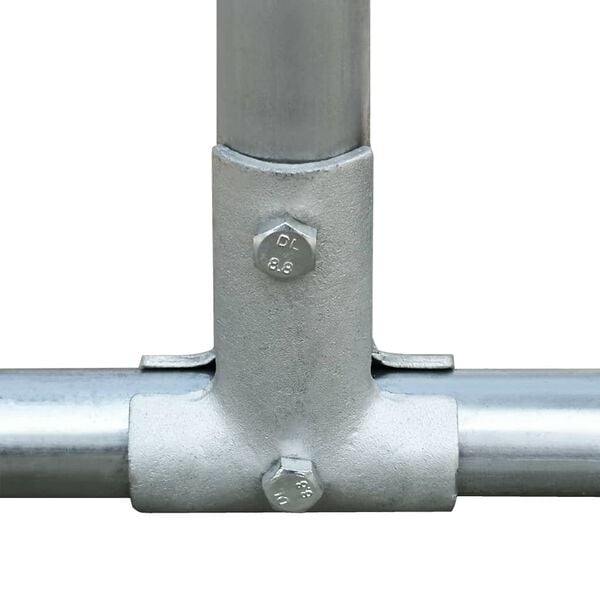 vidaXL Птичарник на открито, поцинкована стомана, 2x2x1,92 м