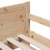 vidaXL Рамка за легло с матрак Кафяво 80 x 200 cm Солидно борово дърво