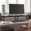 vidaXL Поставка за монитор, кафяв дъб, 105x23x15,5 см, инженерно дърво