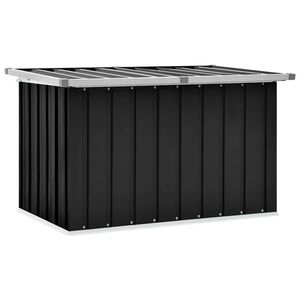 vidaXL Градински сандък за съхранение, антрацит, 109x67x65 см