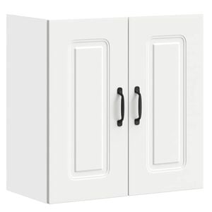 vidaXL Кухненски стенен шкаф, Kalmar, бял, инженерно дърво