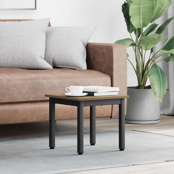 vidaXL Масичка за кафе Дъб Артизан 40 x 40 x 36 cm Инженерно дърво