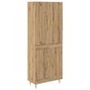 vidaXL Висок шкаф Дъб 69,5 x 34 x 180 см Инженерна дървесина