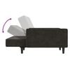 vidaXL 2-местно разтегателно канапе, тъмносиво, кадифе