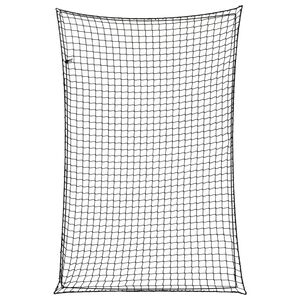 vidaXL Мрежа за ремарке с еластично въже, черна, 3x2 м, PP