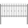 vidaXL Шипова ограда ASTEN 200 x 150 cm Прахово боядисана стомана