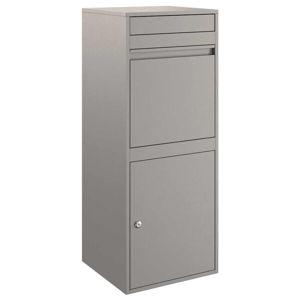 vidaXL Пощенска кутия за пратки с врата Ръждясало 41 x 38 x 103 см