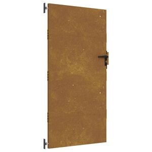 vidaXL Градинска порта 85x200 см, кортенова стомана