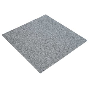 vidaXL Килимна плочка Светлосиво 50 x 50 cm 36 бр. ПП и Битум