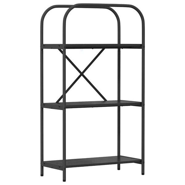 vidaXL Рафт за книги Черния дъб 60 x 30 x 109 см Инженерно дърво