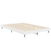 vidaXL Рамка за легло, Бяла, 120x190 см, инженерно дърво
